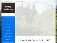 Tablet Screenshot of lindajmacdonald.com